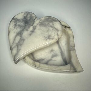 Volterra Alabaster Heart Box Swivel Top Valentine’s Day Marble Ducceschi Italy